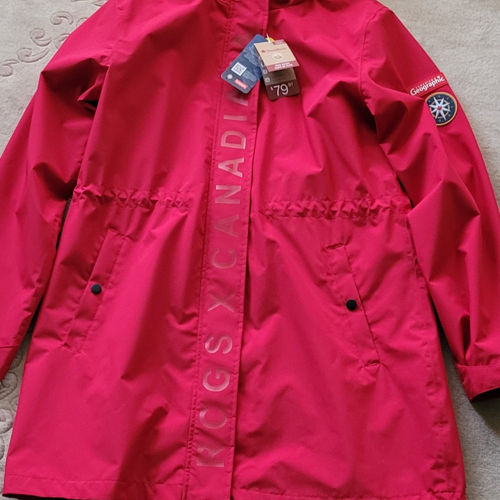 Women's Red Raincoat